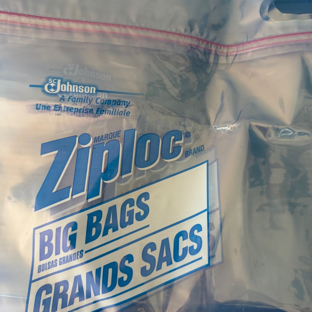 Ziploc Big Bags XL X-Large Storage Bags with Handles 3 Count 2ft x 1.7ft Clear